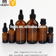 5 ml 10 ml 15 ml 20 ml 30 ml 50 ml 100 ml criança conta-gotas à prova de tampas de alumínio plástico garrafa de vidro de óleo essencial de âmbar